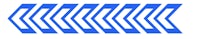 blue and white arrows on a white background